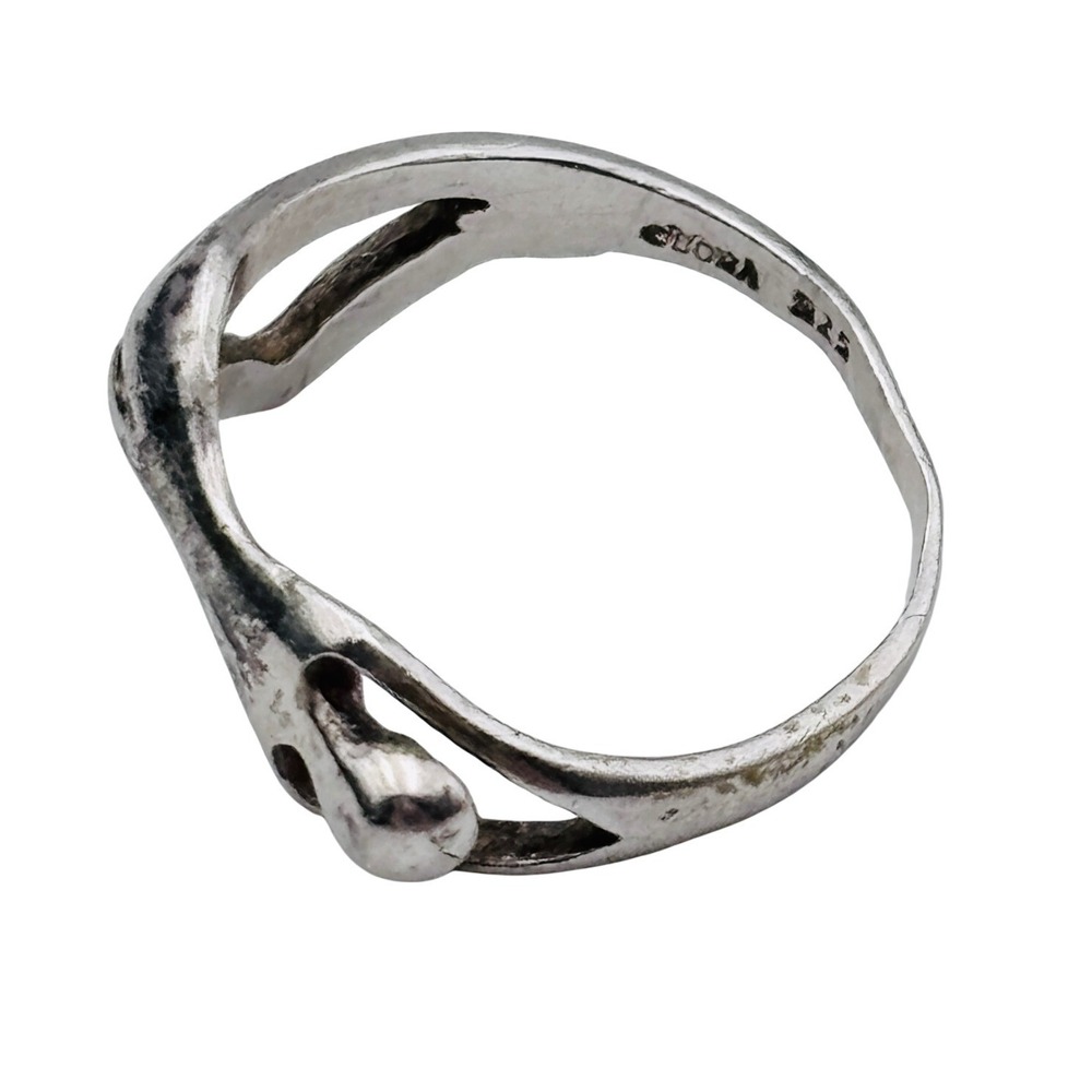 Sterling Silver 925 Female Figure Sculptural Nude Silhouette Ring gift‎ idea